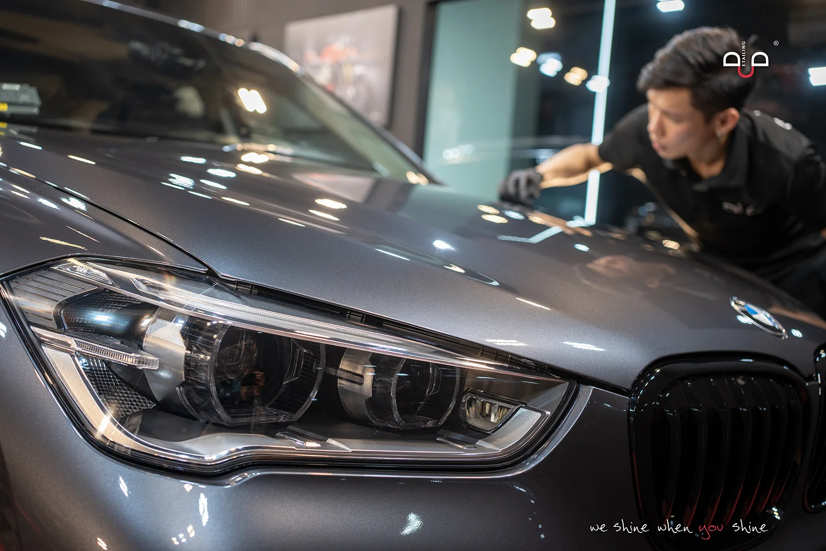 Multi-Stage Paint Corrected with Ceramic Coat Installation in process - C2 Treatment
