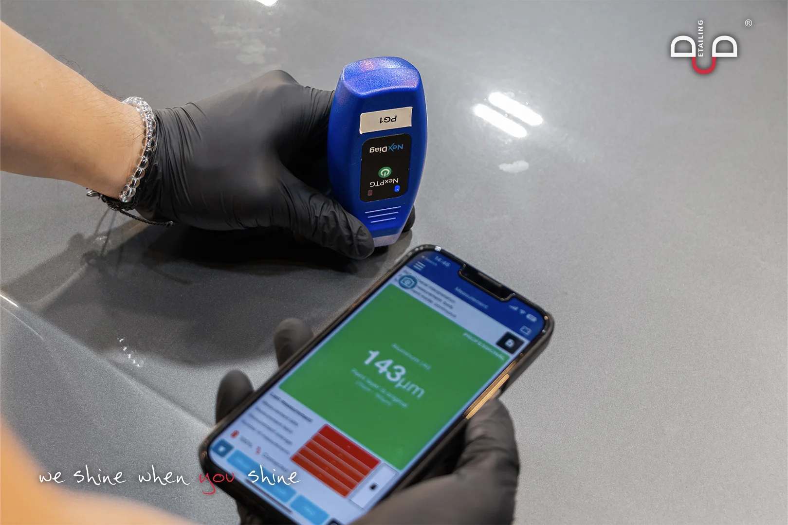 Paint Gauge Paint Thickness Checks - Multi-Stage Paint Correction